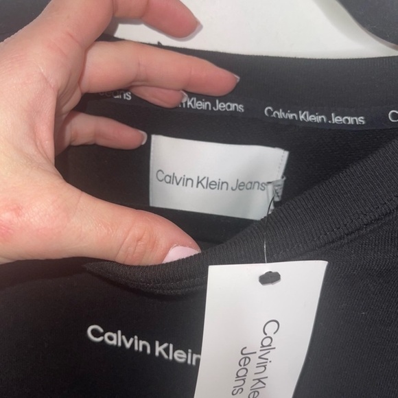 CALVIN KLEIN JEANS Black Sweatshirt L NWT - Picture 6 of 8